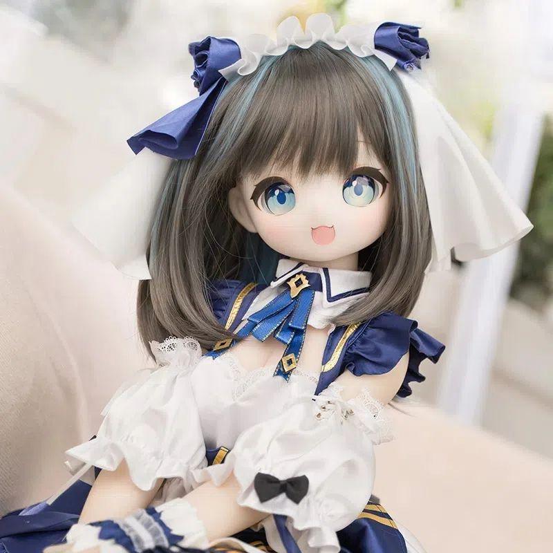 85cm Neko Action Figures Doll Gaming Cosplay Edition (Wig)